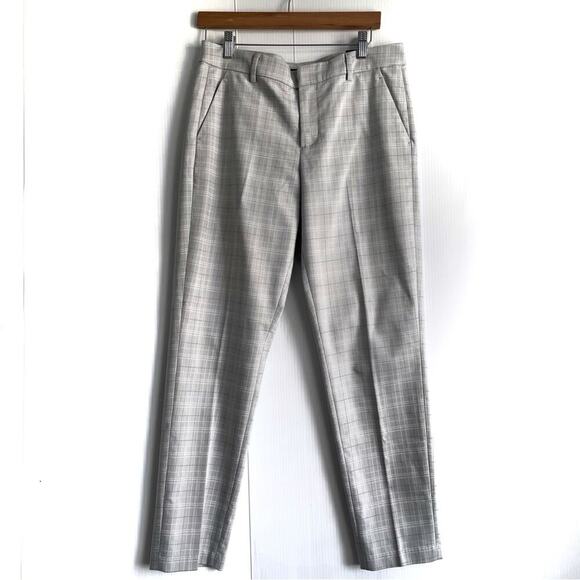 🆕 Liverpool from Stitch Fix Brielynn printed straight leg pants light grey sz 8 - Picture 1 of 11